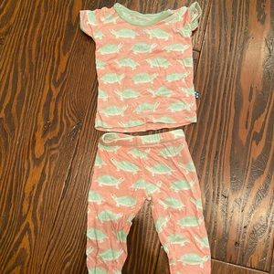 Kickee pants short sleeve pajama set